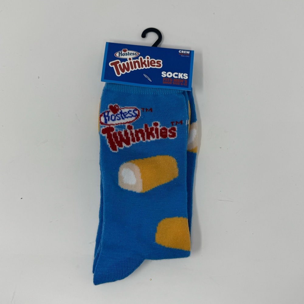 Men’s Novelty Twinkies Blue Crew Socks